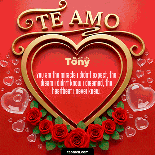 GIF de Tony - Te Amo