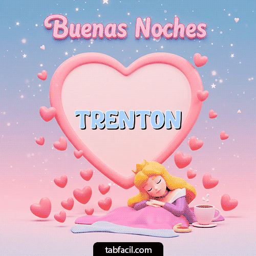 GIF de Trenton - Buenas noches corazón