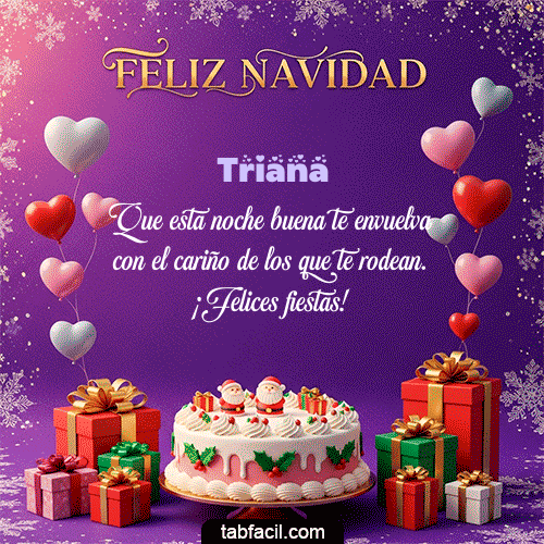 GIF Animado de Feliz Navidad para Triana - 🎅 Merry Christmas