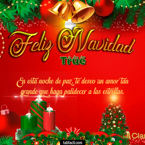 GIF de True - Feliz Navidad