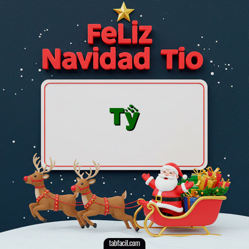 GIF Animado de Feliz Navidad para Ty - Feliz Navidad Tío
