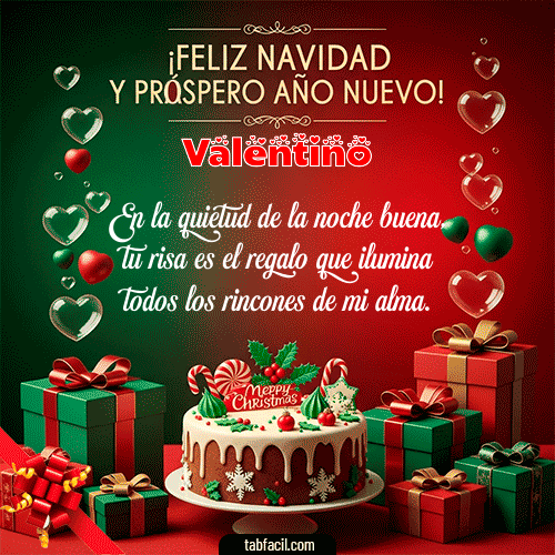 Feliz Navidad Valentino GIF