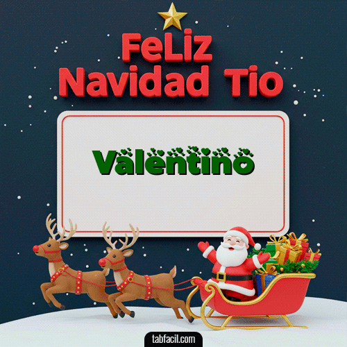 Feliz Navidad Valentino GIF