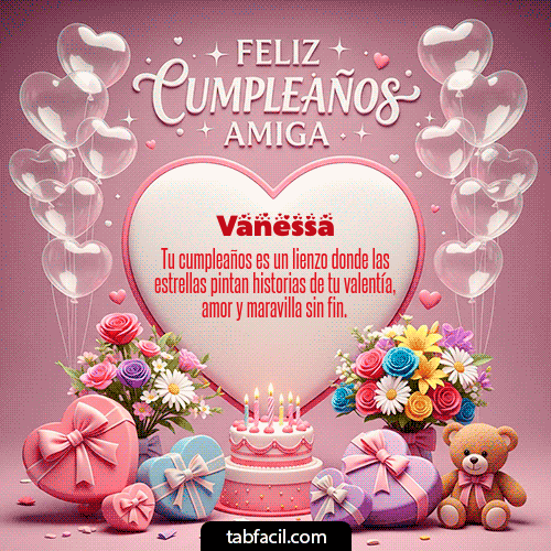 Feliz Cumpleaños Vanessa GIF