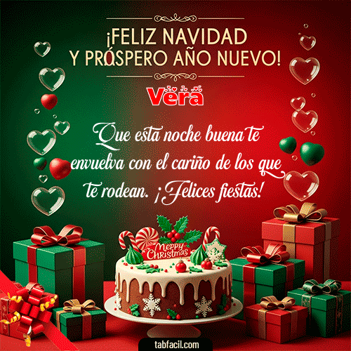 GIF de Vera - Feliz Navidad y Próspero Año Nuevo