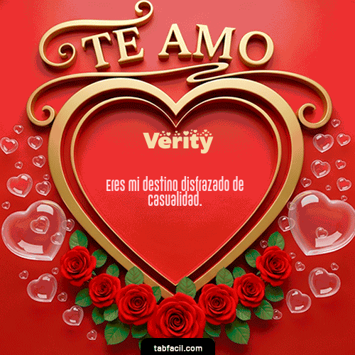 GIF de Verity - Te Amo