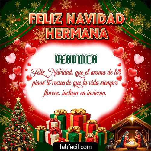 Ver GIF de Feliz Navidad Hermana GIF de Veronica - Feliz Navidad Hermana