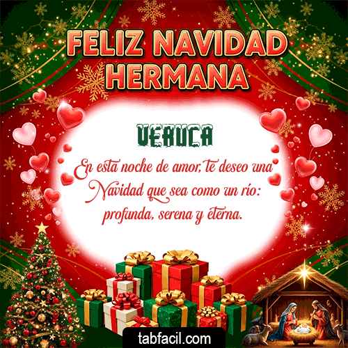GIF de Veruca - Feliz Navidad Hermana