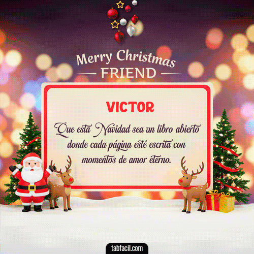 GIF de Victor - Merry Christmas Friend