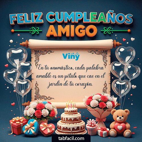 Feliz Cumpleaños Viny GIF