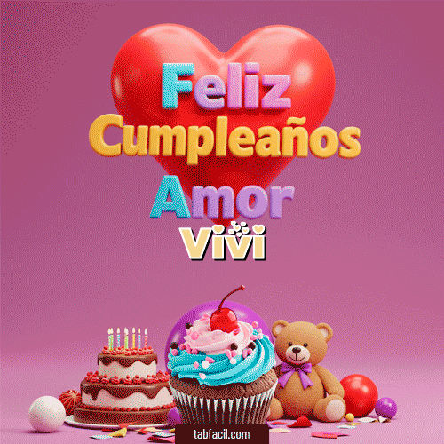 Feliz Cumpleaños Vivi GIF