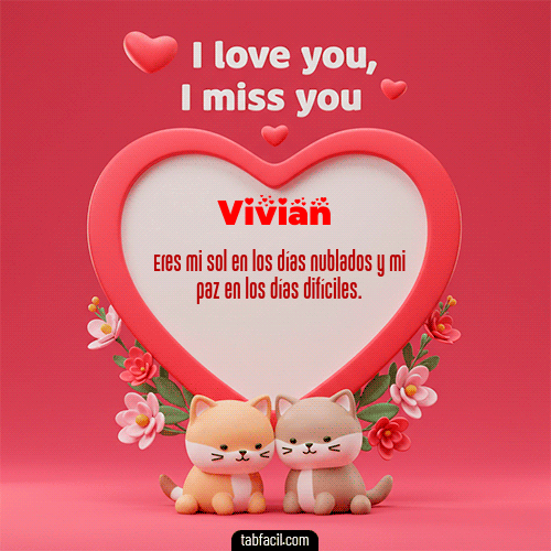 GIF de Vivian - Te quiero, Te  amo, Te extraño