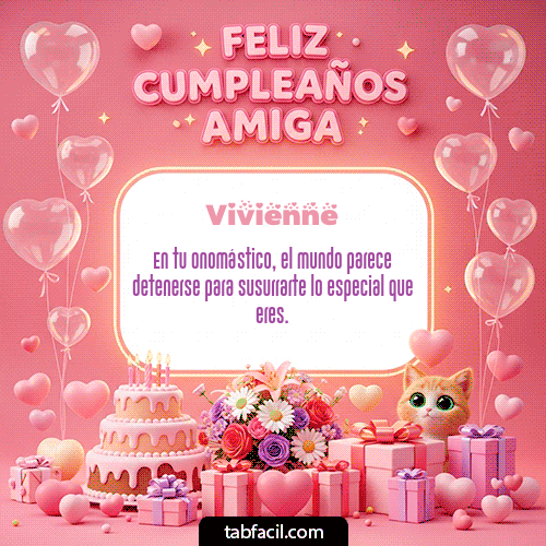 Feliz Cumpleaños Vivienne GIF