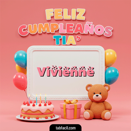 Feliz Cumpleaños Vivienne GIF