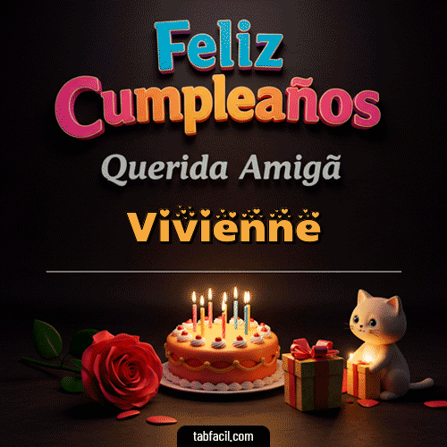 Feliz Cumpleaños Vivienne GIF