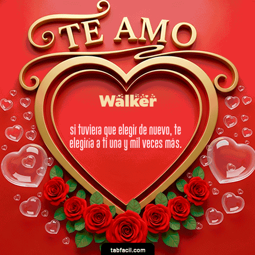 GIF de Walker - Te Amo