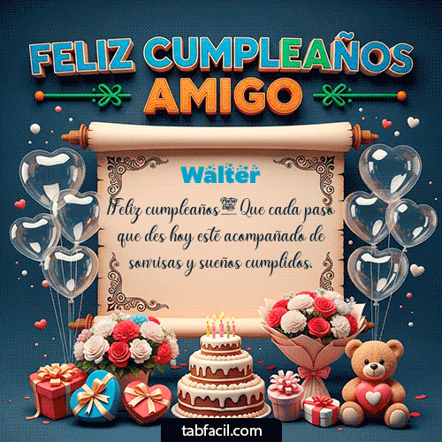 Feliz Cumpleaños Walter GIF