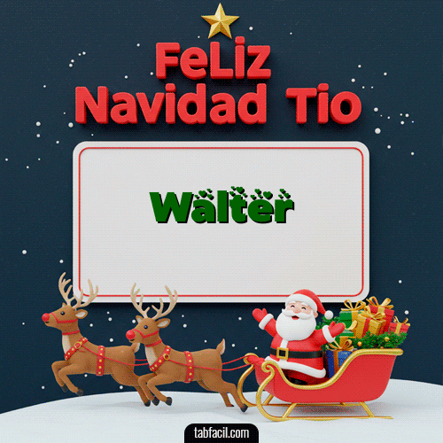 GIF de Walter - Feliz Navidad Tío