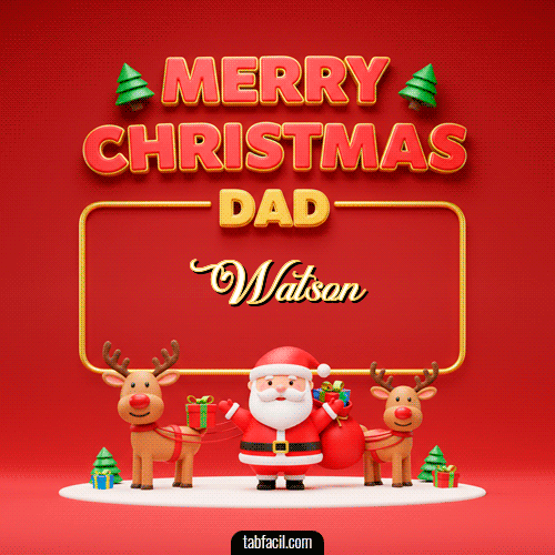 Feliz Navidad Watson GIF