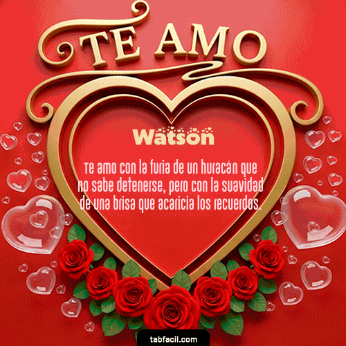 Feliz Dia Amor Watson GIF