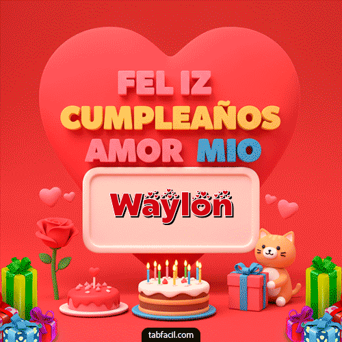 Feliz Cumpleaños Waylon GIF
