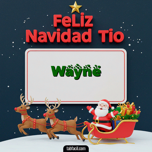 Feliz Navidad Wayne GIF