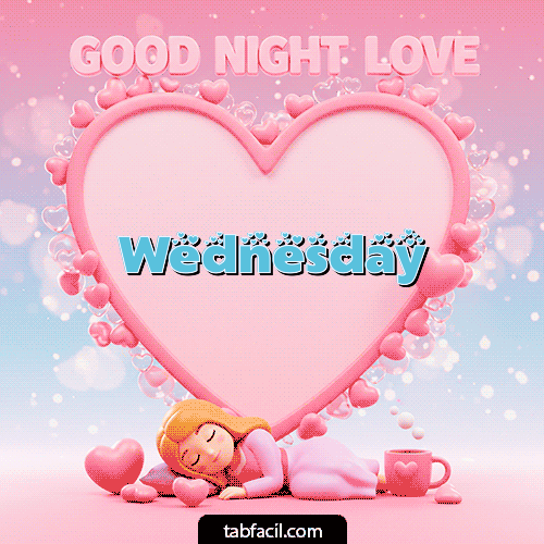 GIF Animado de Buenas Noches para Wednesday - Good Night Love