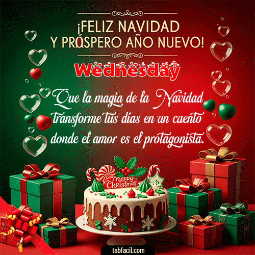 Feliz Navidad Wednesday GIF