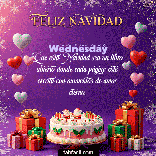 Feliz Navidad Wednesday GIF