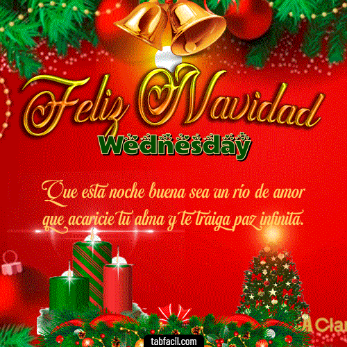 Feliz Navidad Wednesday GIF