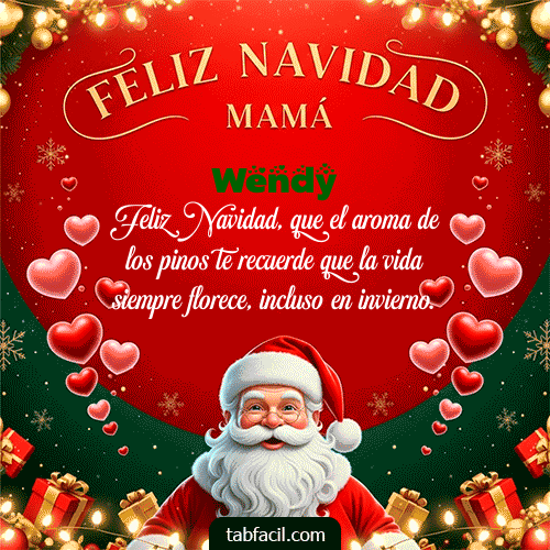 GIF de Wendy - Feliz Navidad Mamá
