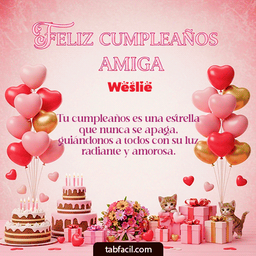 Feliz Cumpleaños Weslie GIF