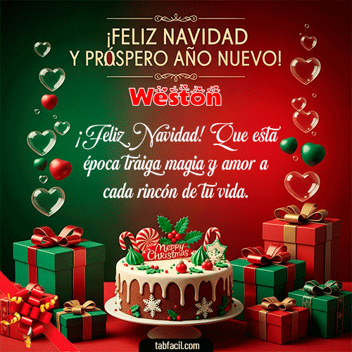 Feliz Navidad Weston GIF