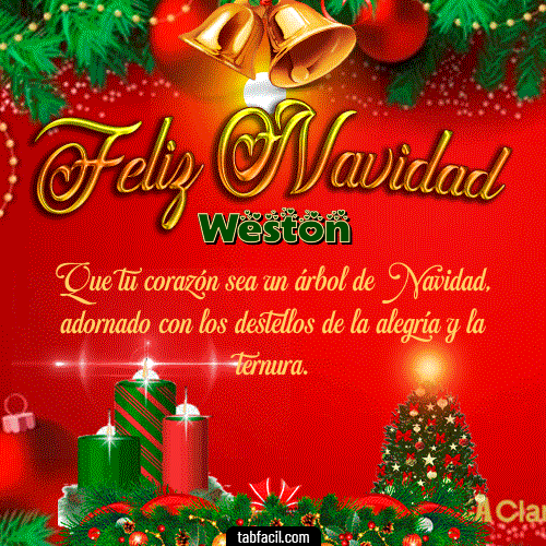 Feliz Navidad Weston GIF