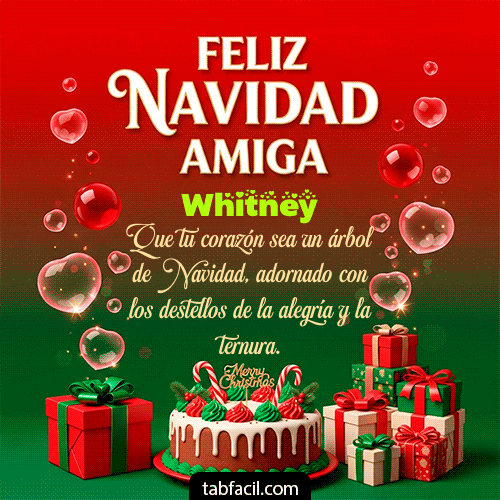 GIF de Whitney - Feliz Navidad Amiga