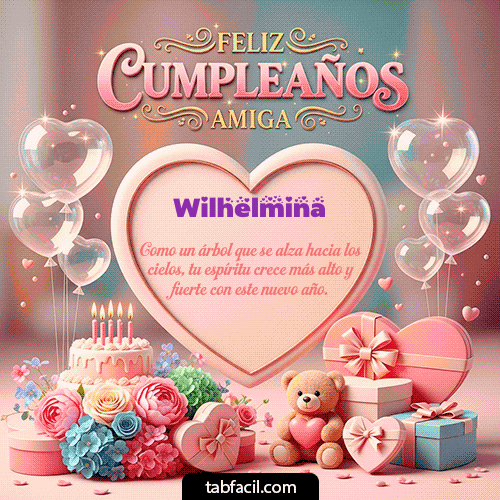Feliz Cumpleaños Wilhelmina GIF