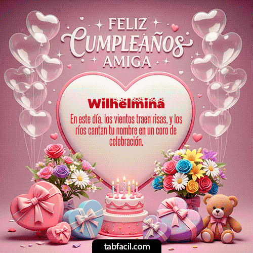 Feliz Cumpleaños Wilhelmina GIF