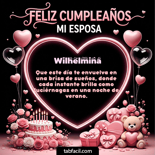 Feliz Cumpleaños Wilhelmina GIF