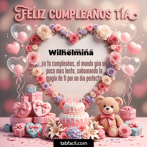 Feliz Cumpleaños Wilhelmina GIF