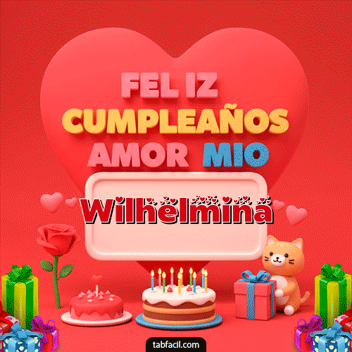 Feliz Cumpleaños Wilhelmina GIF