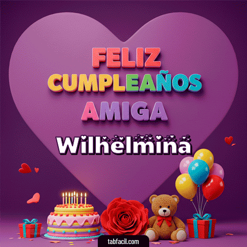 Feliz Cumpleaños Wilhelmina GIF