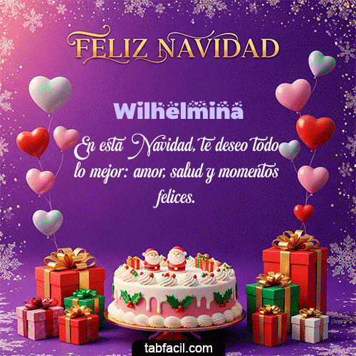 Feliz Navidad Wilhelmina GIF
