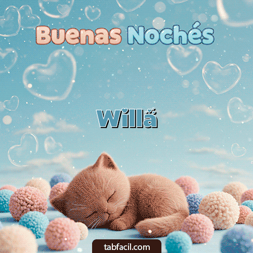 GIF de Willa - Good Night gatuno