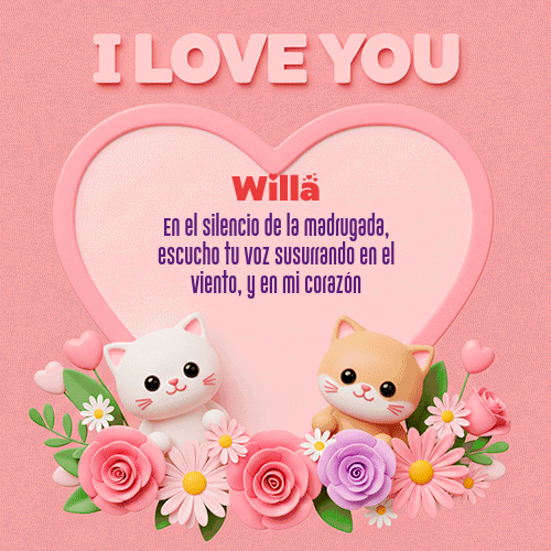GIF de Willa - Te Amo!!!