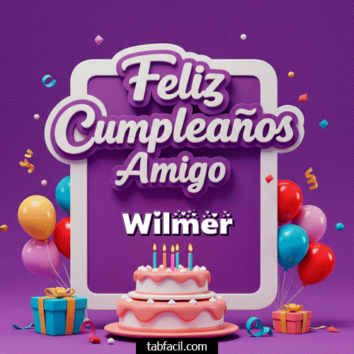 Feliz Cumpleaños Wilmer GIF