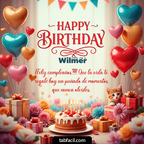 Feliz Cumpleaños Wilmer GIF