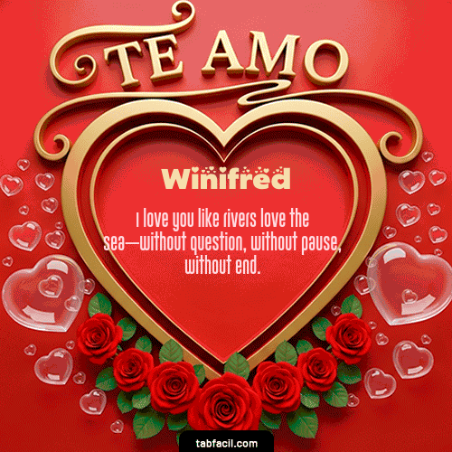 GIF de Winifred - Te Amo