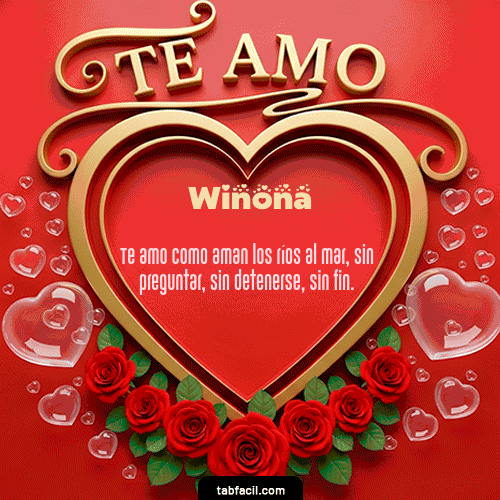 GIF de Winona - Te Amo
