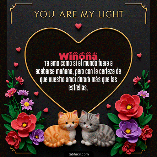 GIF de Winona - Tú eres mi luz