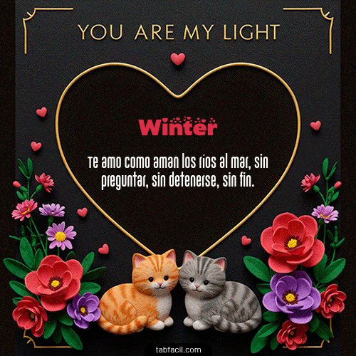 GIF de Winter - Tú eres mi luz
